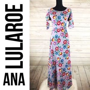 LuLaRoe Ana Lilac Purple Dress XL